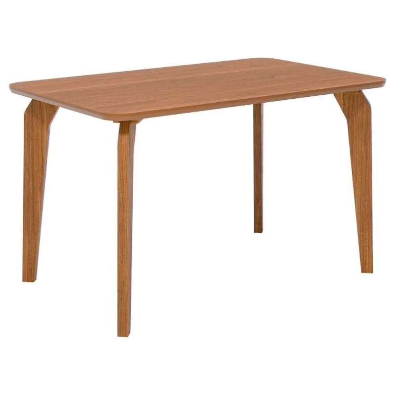 Mesa de Jantar Papaia 4 Lugares Retangular MDF Amadeirado Milani Movelaria - OUTRAS - Agro