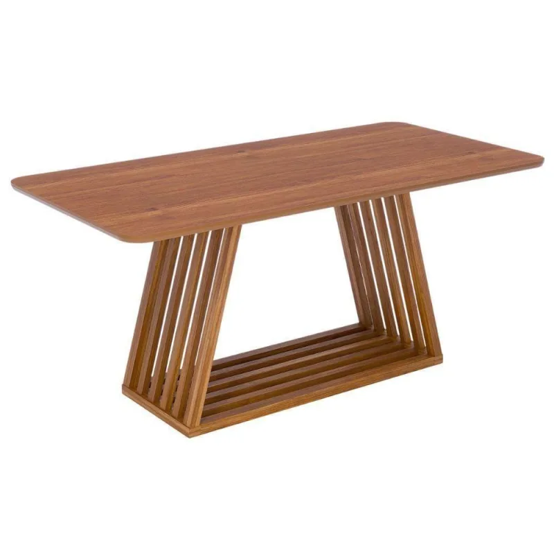 Mesa de Jantar Pitaia 22177 6 Lugares Retangular MDF 180x90cm Cinamomo Milani Movelaria - OUTRAS