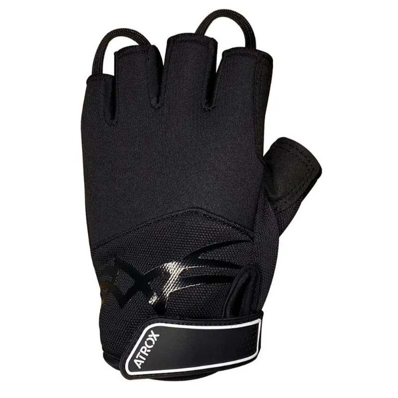Luva Para Motociclista Atrox Stamp Slim Preto M (MP)