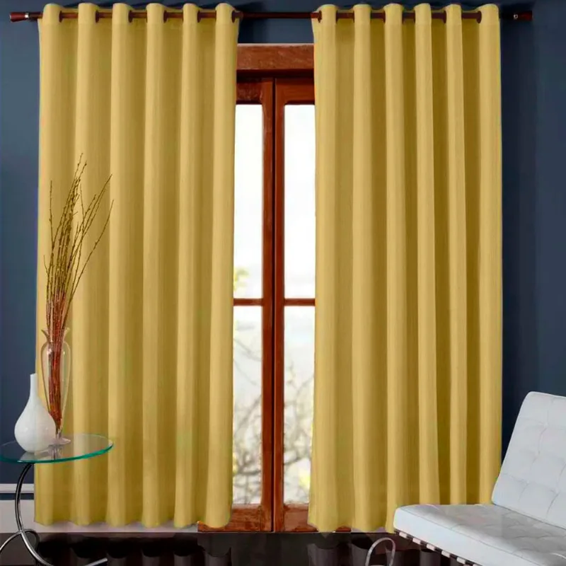 CORTINA MADRAS 2,60X1,70 2176 AMARELO GOLD