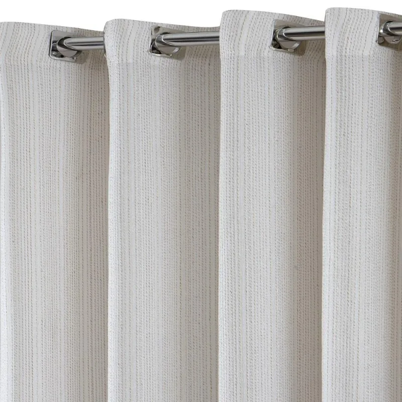 Cortina Naturalle Gardênia 2,60X1,70 0001 Branco/Areia Becadecor