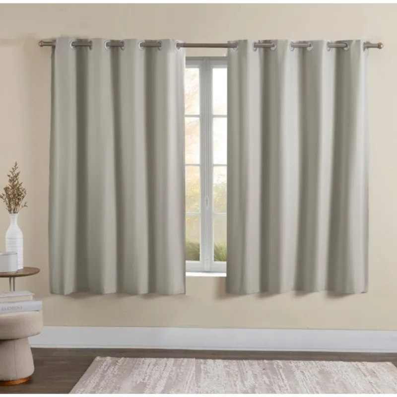 Cortina Blackout Mist 260x170cm Bege Becadecor