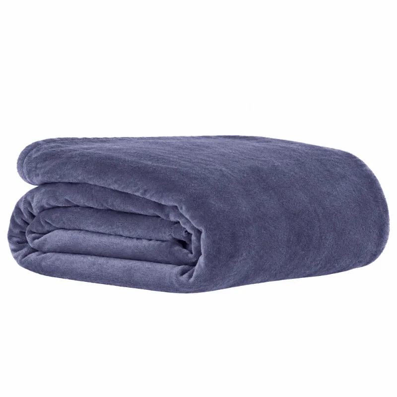 Cobertor Siena 220X240cm Queen Azul Becadecor