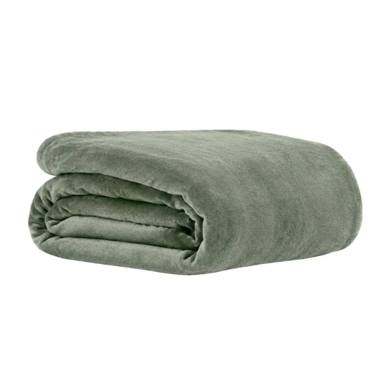 Cobertor Siena 220X240cm Queen Verde Becadecor