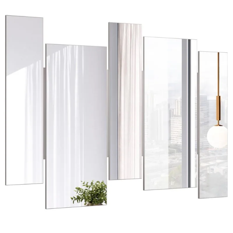 Espelho Decorativo com Moldura Off White Isadora N01 - Lyam Decor