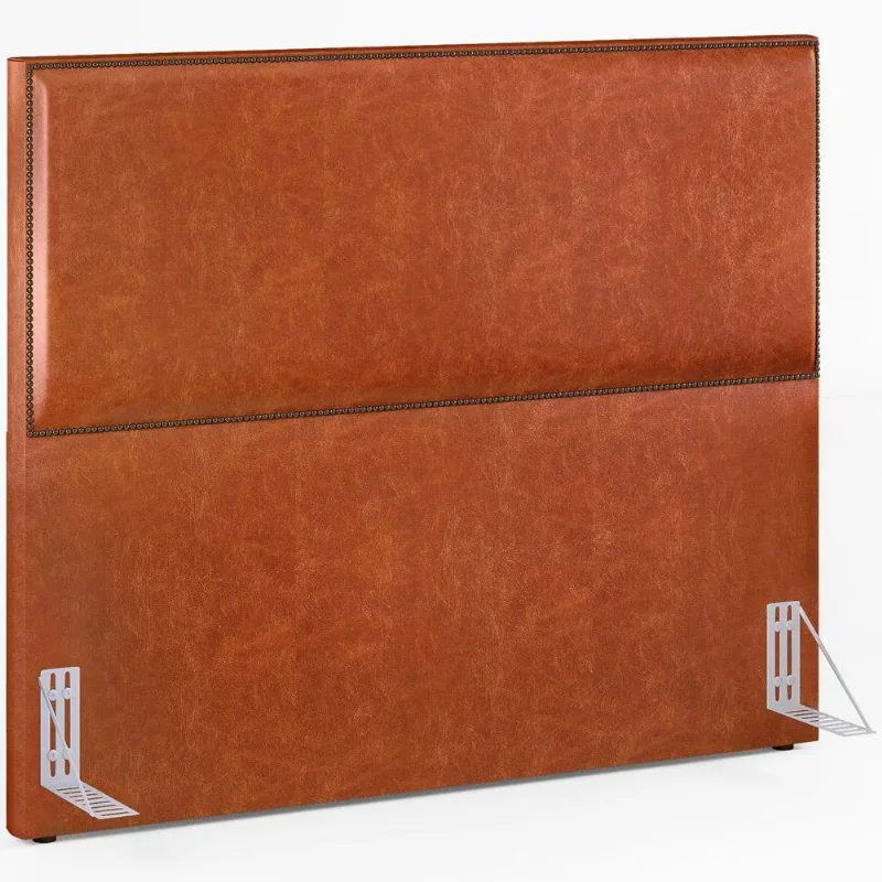 Cabeceira Cama Box Casal Tachas 140 Cm Vicenza L02 Camel - Lyam Decor
