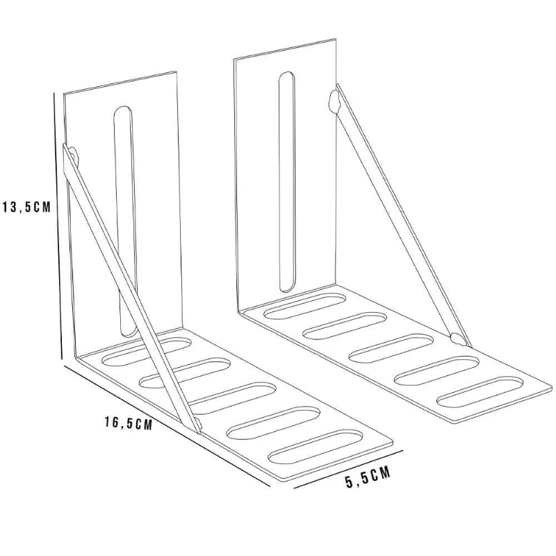 Kit 04 Pares Frame Adaptador Cabeceira Queen King Solteiro