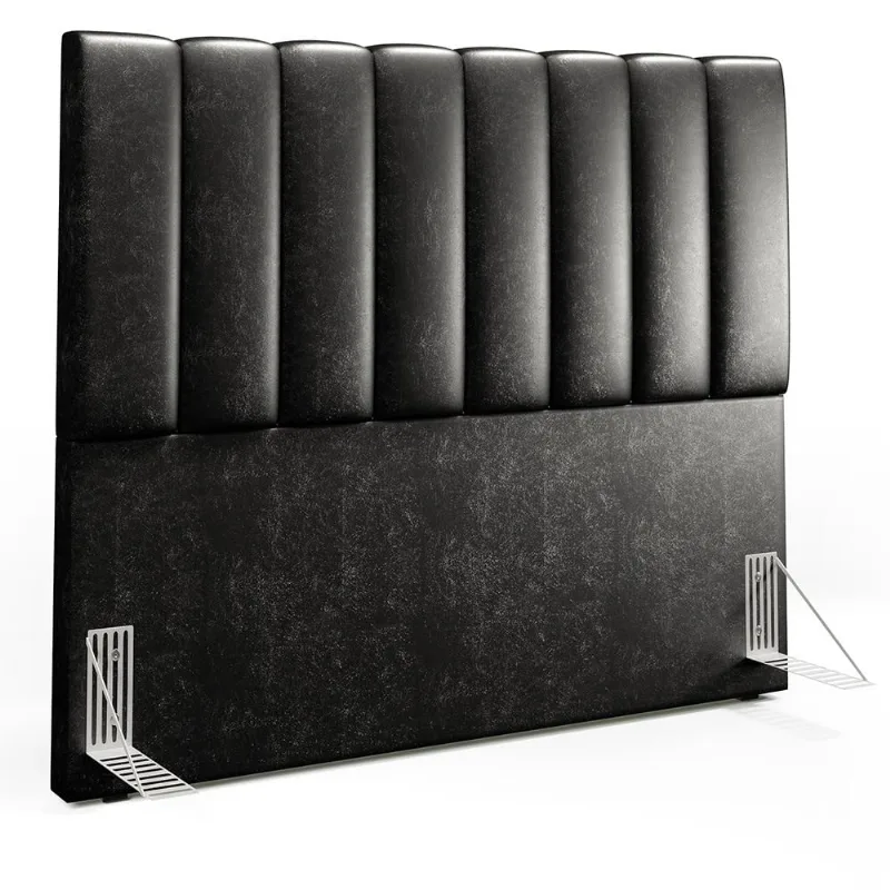 Cabeceira Cama Box Casal 140 cm Dália W01 Couríssimo Preto - Lyam Decor - Lyam Decor
