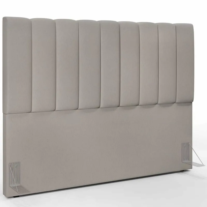 Cabeceira Cama Box Casal King 195 Cm Dália W01 Linho Bege - Lyam Decor
