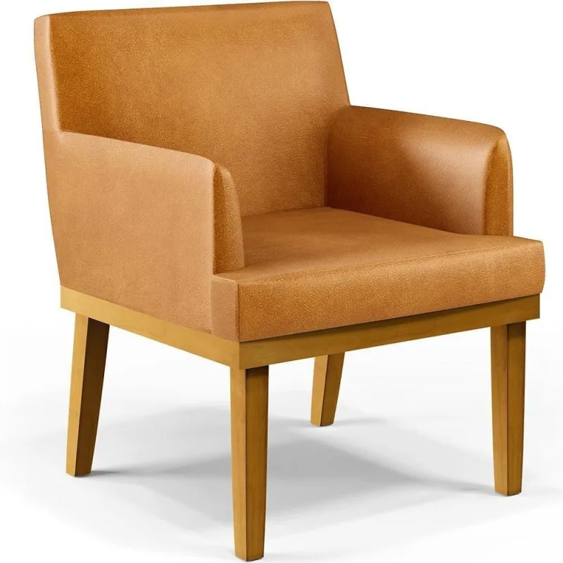 Poltrona Base Mel Beatriz Couríssimo Whisky - Lyam Decor - Móveis
