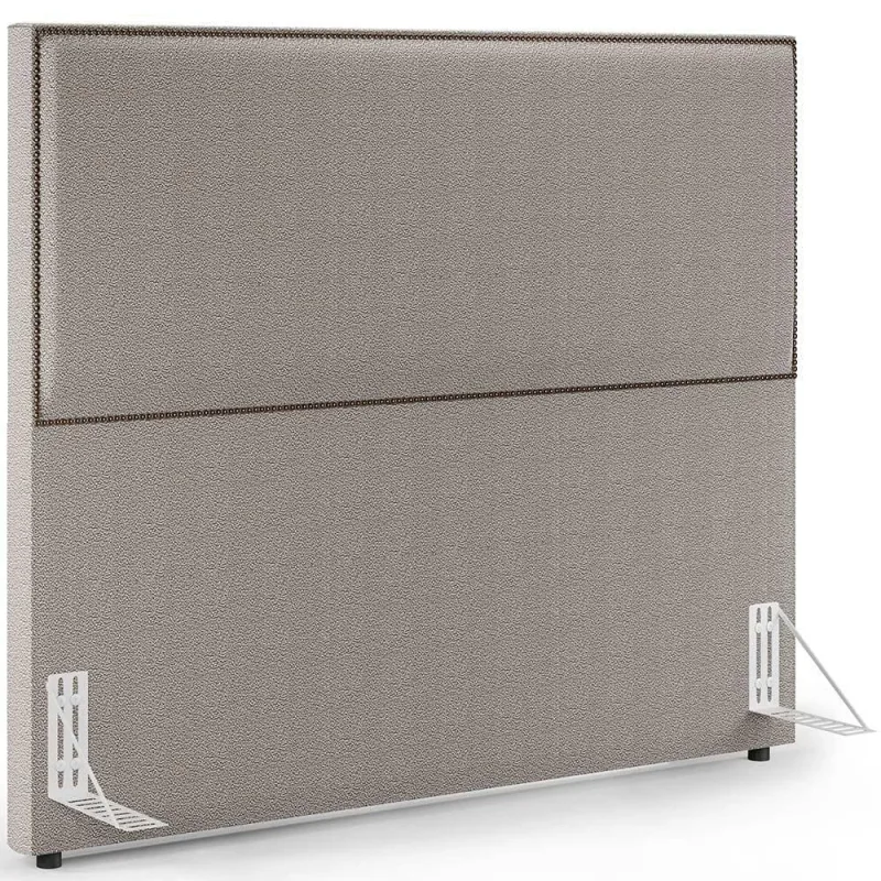 Cabeceira King Tachas 195cm Bege - Lyam Decor