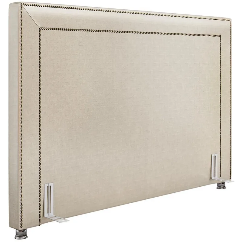 Cabeceira Cama Box Casal King 195 cm P05 Berlim Corino Branco - Lyam Decor - Lyam Decor