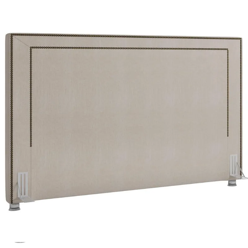 Cabeceira Cama Box Casal King 195 cm P05 Berlim Linho Creme - Lyam Decor