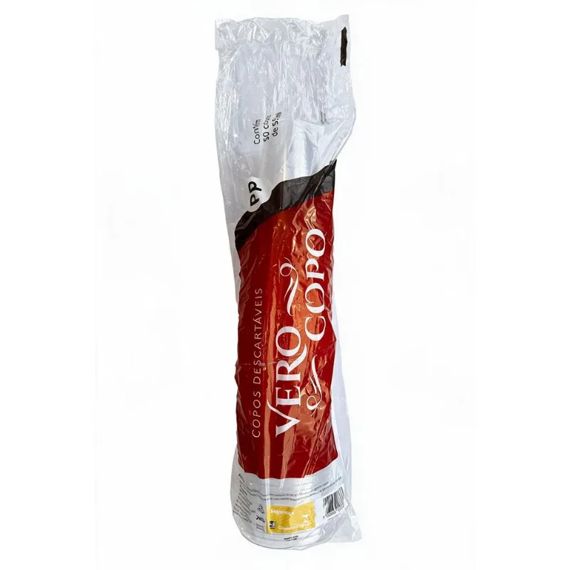 Copo Descartável Polipropileno Transparente Verocopo 550ml 50 Unidades