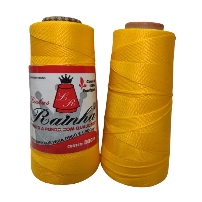 LINHA RAINHA 100% POLIPROPILENO C/500M 1323 AMARELO OURO