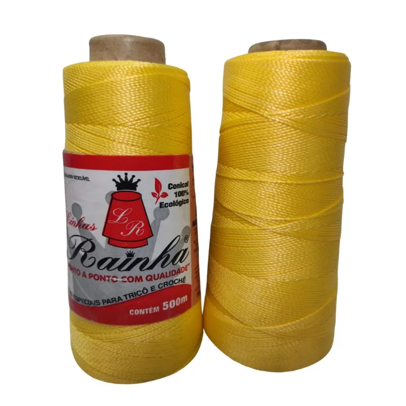 LINHA RAINHA 100% POLIPROPILENO C/500M 1350 AMARELO CANARIO