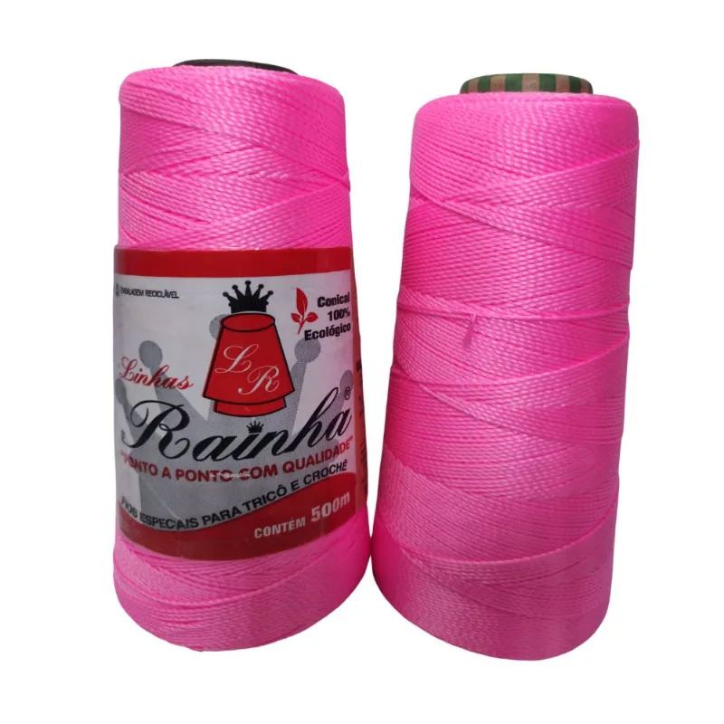 LINHA RAINHA 100% POLIPROPILENO C/500M 1330 ROSA FLUOR