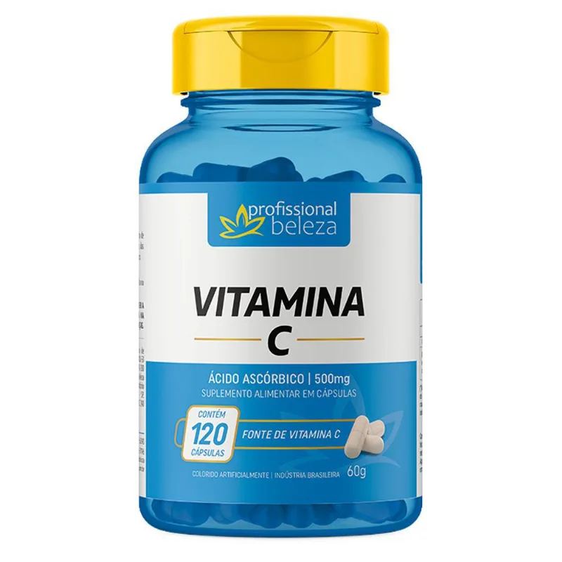 Vitamina C 500mg Profissional Beleza 120 Cápsulas