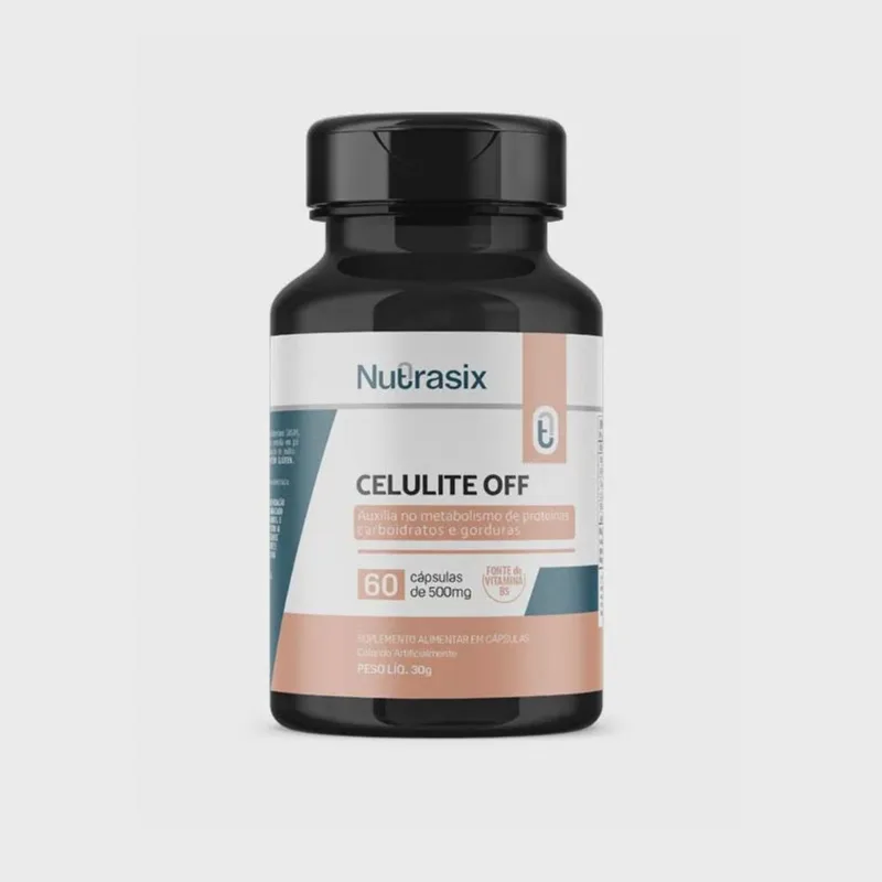 Redutor de celulite Celulite Off 60 cápsulas 500 mg - nutrasix