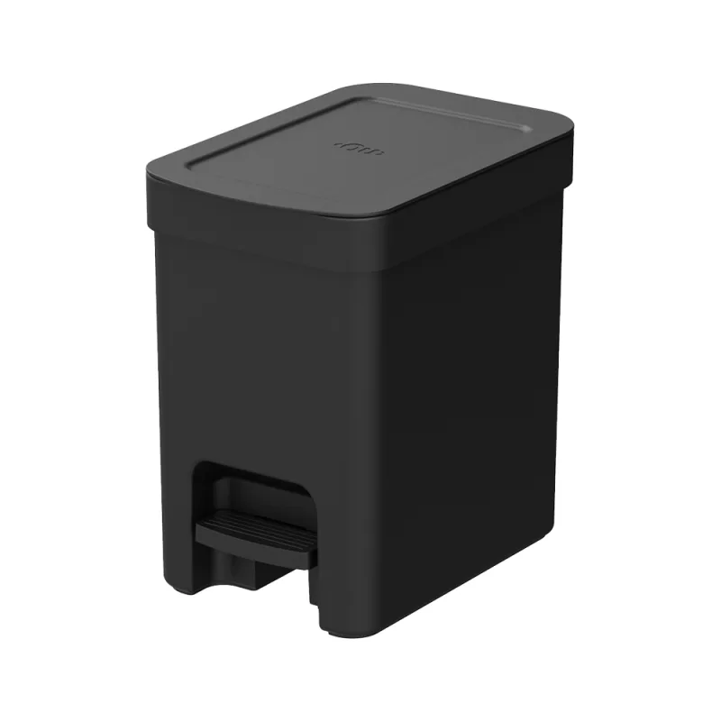 Lixeira com Pedal Trium Preto Ou - Ou - Casa