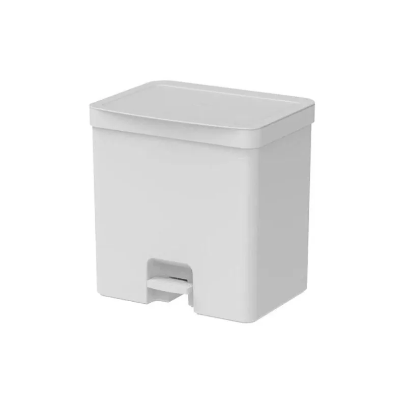 Lixeira Com Pedal Trium 20 L Branco - OU - Artesanato