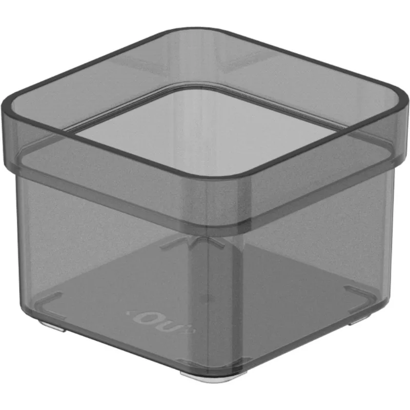 Organizador De Gaveta Clear Fumê 7,5X7,5X5,6Cm - Ogc100Fm - Ou