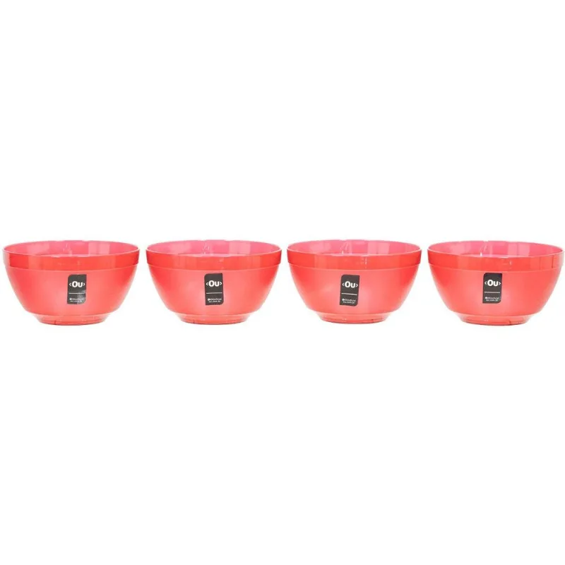 Kit Cumbucas 4 Peças Ou 500ml Vermelho KTE 099_BEM
