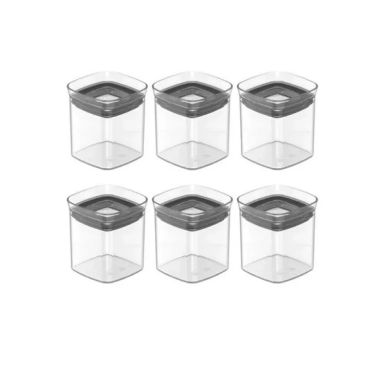 Conjunto 6 Organizadores Hermético Block Natural Martiplast