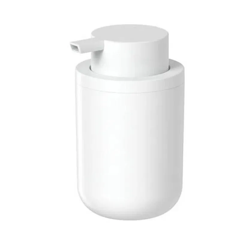 Porta Sabonete Líquido Bold Branco Fosco Dispenser Sabonete 300ml Banheiro Ou