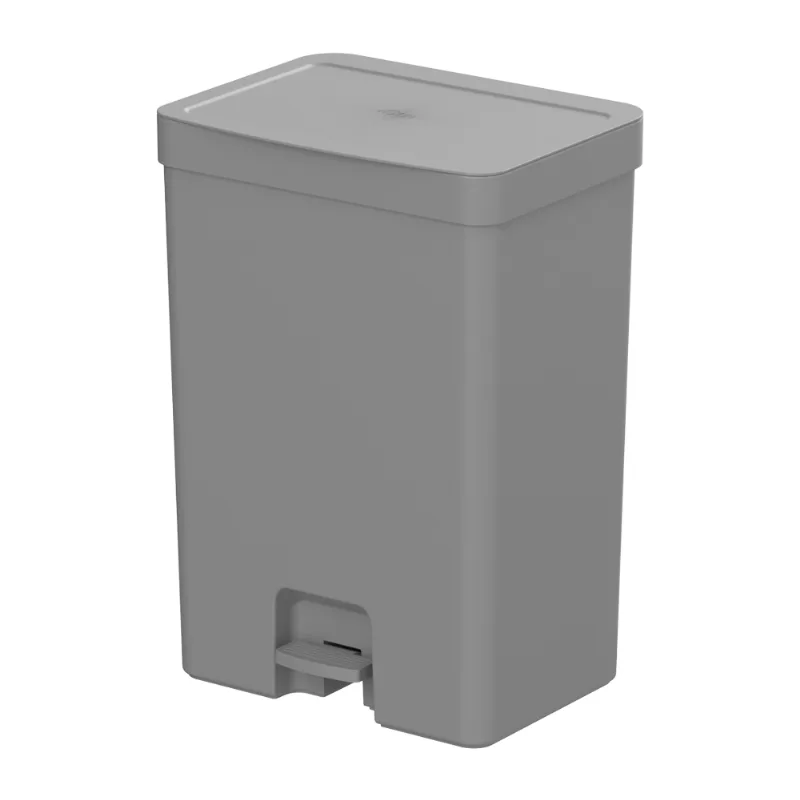 Lixeira com Pedal Trium com Duplo Compartimento Chumbo Ou 30 L