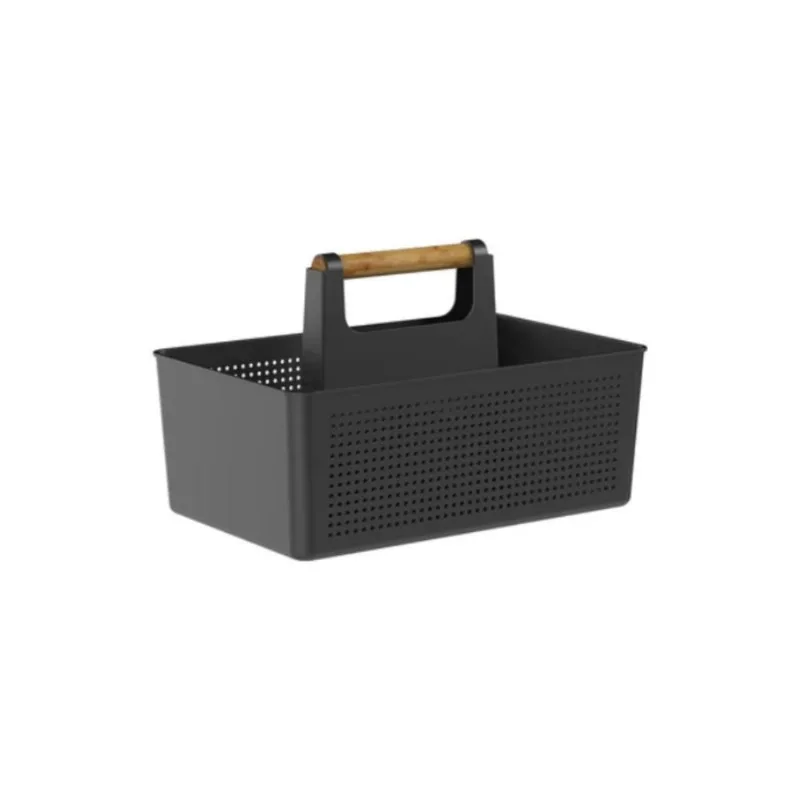 Cesto Organizador com Alça Flow Ou 800Ml - Preto
