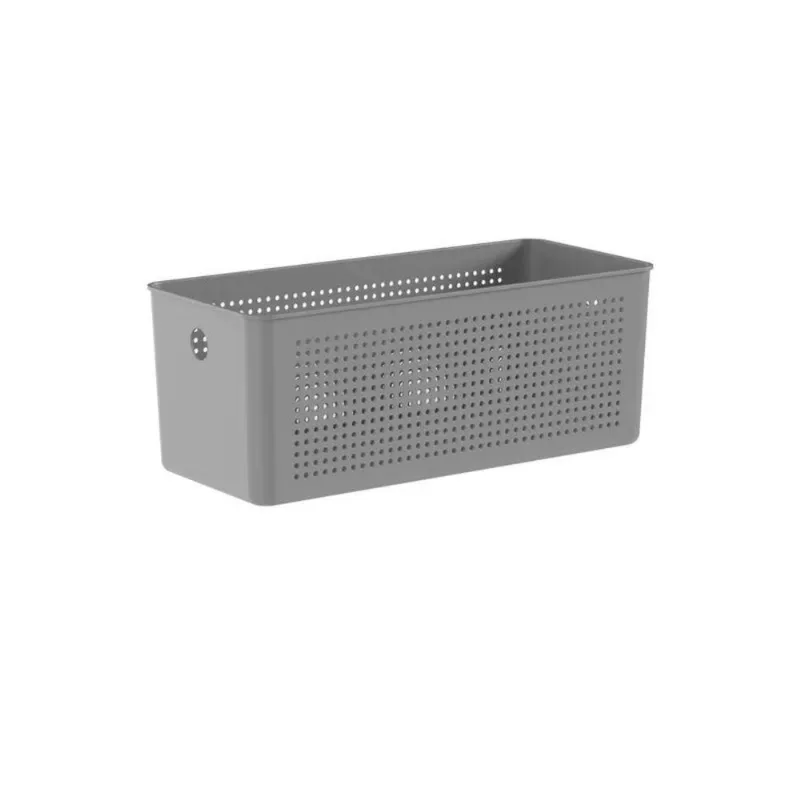Cesto Organizador Multiuso Lavanderia Flow 34x15x13 Chumbo