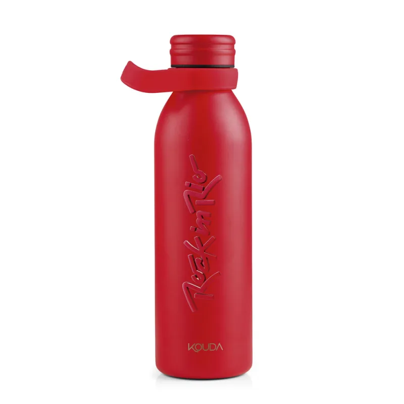 Copo Térmico Kouda Krios Rock In Rio Lettering cor Vermelha 600ml - KOUDA - Conveniencia