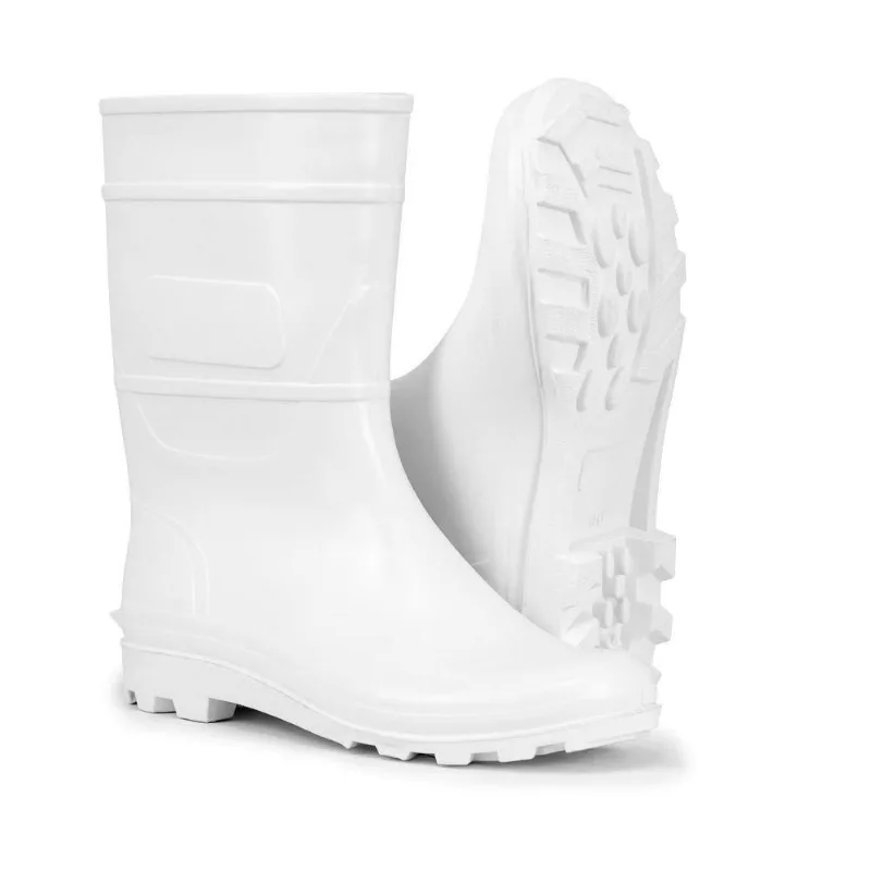 Bota pvc Crival Branca Cano Médio 28cm sem Forro CA32178 41