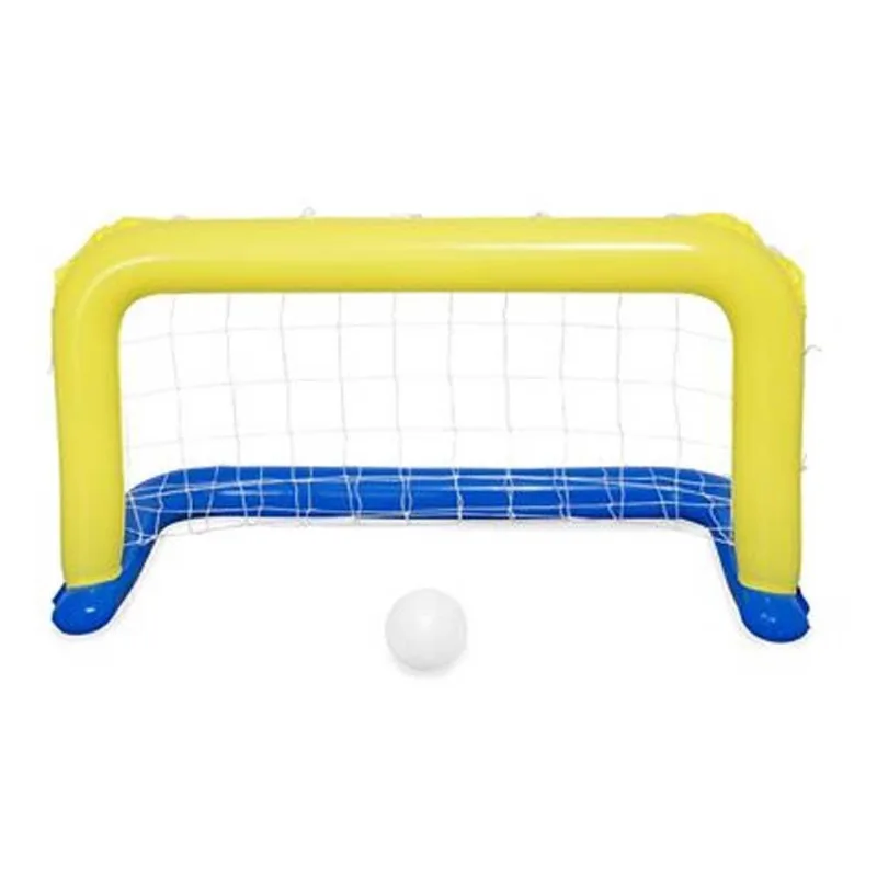 Kit Gol Inflavel Trave Futebol Com Bola Polo Piscina Bestway