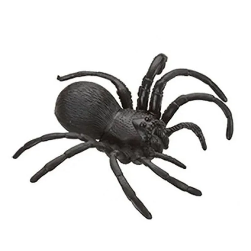 Aranha de Borracha Preta Halloween Gala