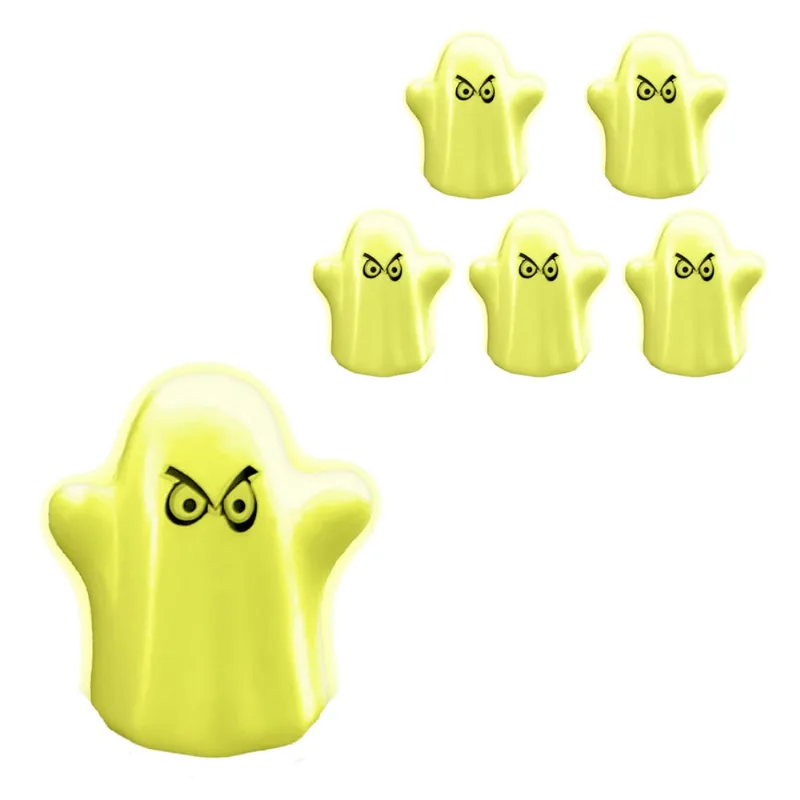 Acessorio Decorativo Kit Halloween Fantasminha Neon Com 6 un