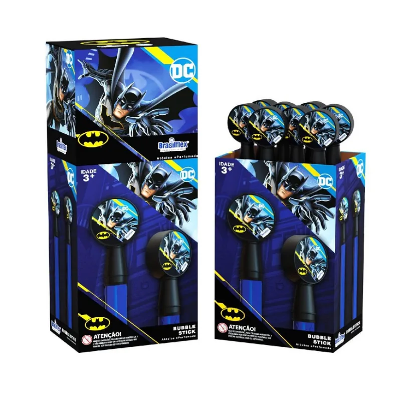 Bolhas Bolhinhas Sabão Bubble Stick Personagem Batman Dc 1un