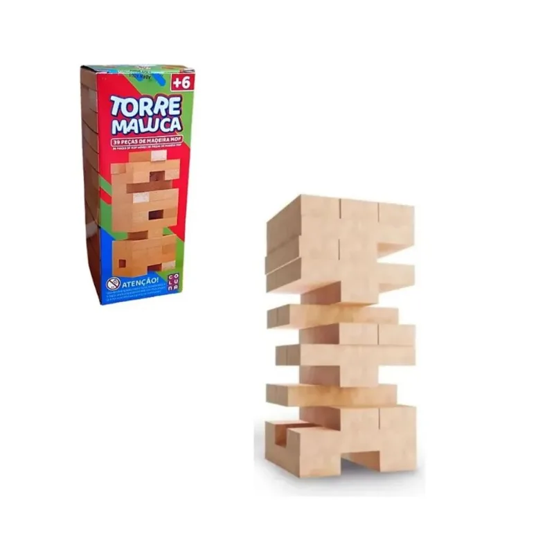 Torre Maluca com 39 peças - Coluna Pais e Filhos