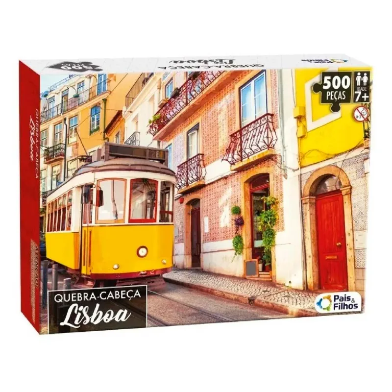 Quebra-Cabeça - 500 Peças - Lisboa - Pais & Filhos