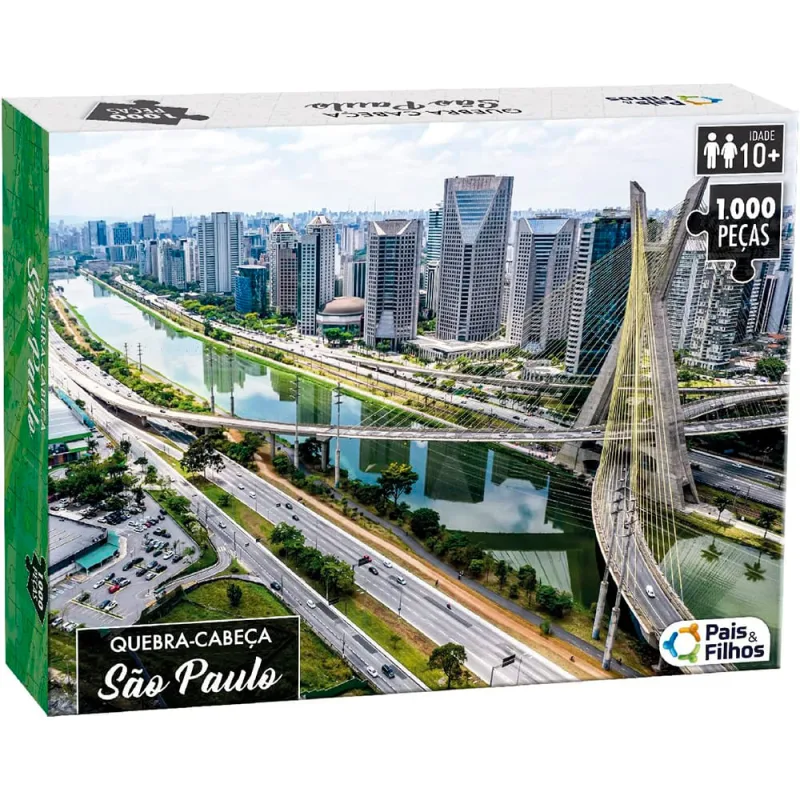 Quebra Cabeça São Paulo Pais & Filhos 1.000 Peças - PAIS & FILHOS