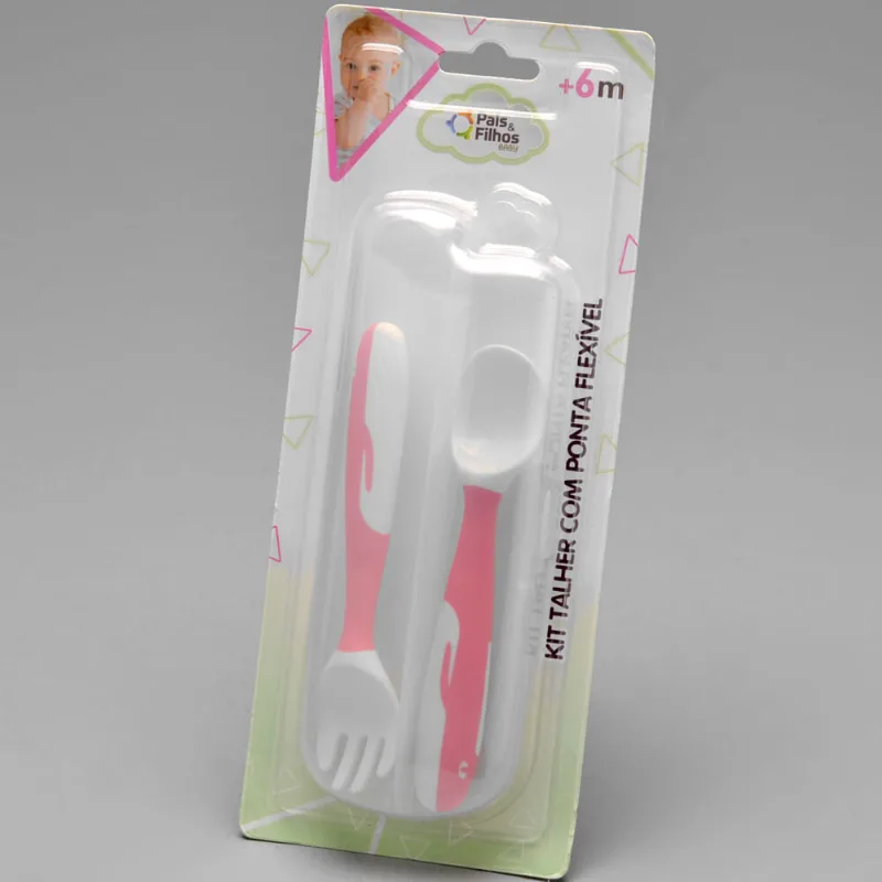 Kit Talher Com Ponta Flexível Rosa - 791281 Rosa - 791281