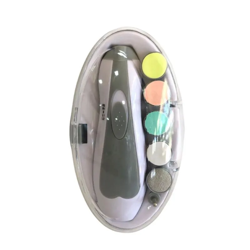 Kit Lixa de Unhas Mãos Pés Bebê Rotação 360° Estojo Pais & Filhos