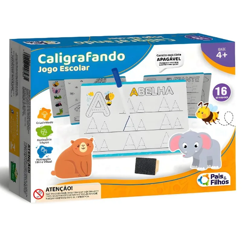 Jogo Pedagógico Caligrafando - Pais E Filhos Unica Pais E Filhos (gala)