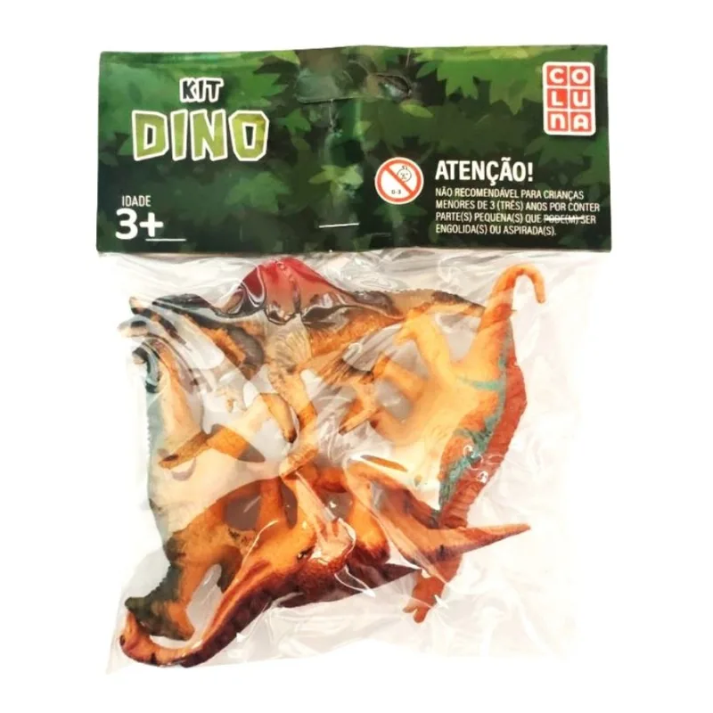 Kit Dinossauros Dinos 4 Peças Coluna