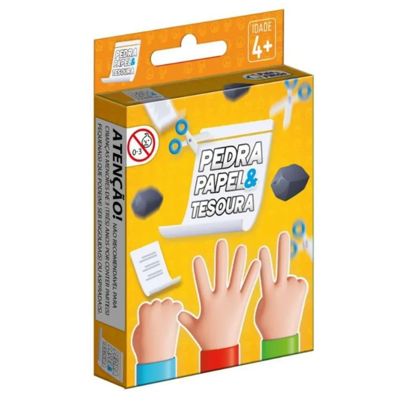 Jogo de Cartas Pedra, Papel e Tesoura 56 cartas - Pais & Filhos