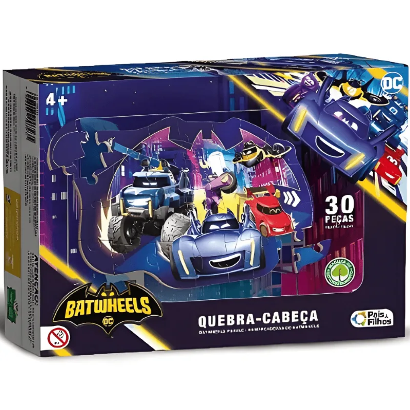 Puzzle Batwheels Com 30 Peças - Pais E Filhos Pais E Filhos (gala)