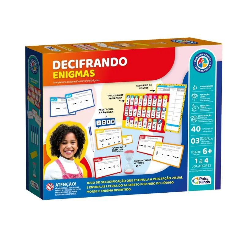 Jogo Decifrando Enigmas - Pais e Filhos