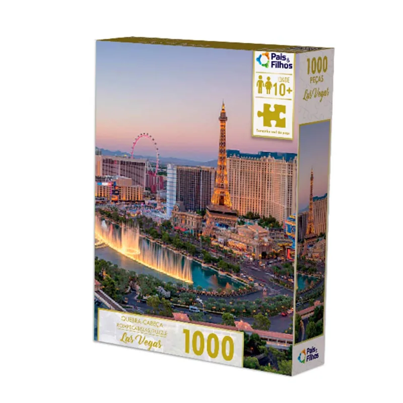 Quebra Cabeca 1000 Pecas Las Vegas Pais E Filhos