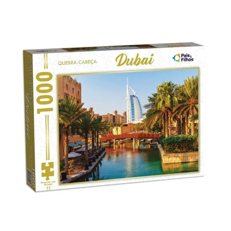 Quebra-Cabeça Mundo Dubai 1000 Peças Pais & Filhos - 792467